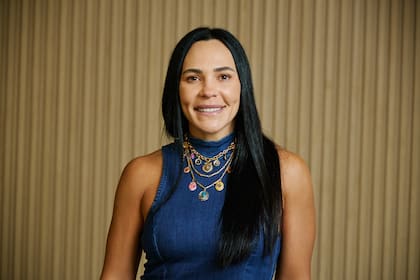 Noel Barrionuevo, en la redacción de LA NACION, durante la entrevista por su libro "Un día a la vez"