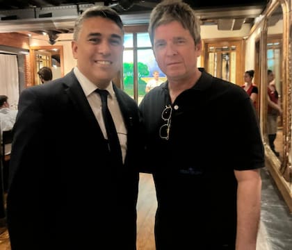 Noel Gallagher en Cabaña Las Lilas, en Puerto Madero