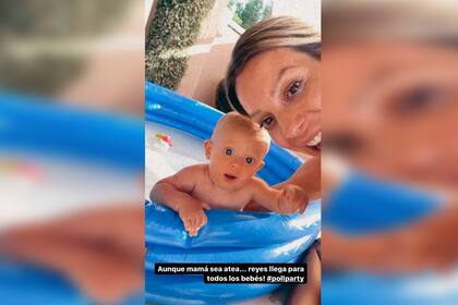 Noelia Marzol mostró el regalo que recibió su hijo por los Reyes Magos. Instagram @noeliamarzolok