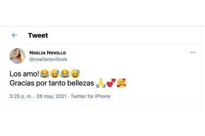 Noelia Novillo tuiteó por primera vez luego de ser tendencia en Twitter