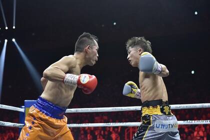 Nonito Donaire, en su recordada batalla con Naoya Inoue, que acabó en derrota