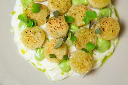 Ñoquis trufados con crema de stracciatella trufada