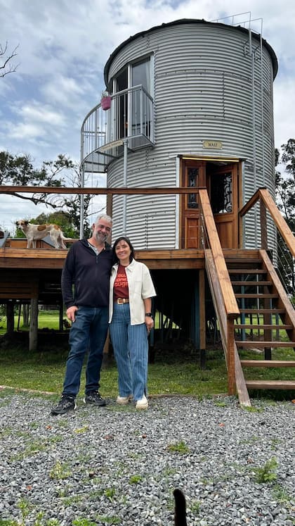 Norberto Davesa y Silvana del Greco, los dueños de la estancia Las Marías.