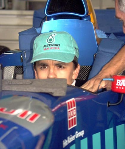 Norberto Fontana en junio de 1997, cuando corría en la Fórmula 1