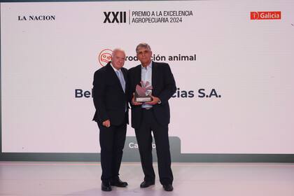 Norberto Frigerio (LA NACION) y Alfredo Eduardo Casaretto, gerente general de Bellamar Estancias SA