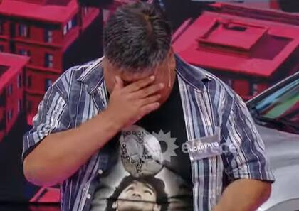 Norberto se emocionó hasta las lágrimas cuando llegó a la gran final (Foto: Captura de TV / eltrece)