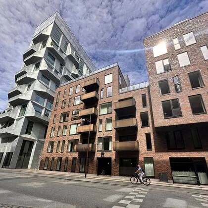 Nordhvan ha sido diseñado para que sea más fácil caminar, andar en bicicleta o utilizar el transporte público que conducir