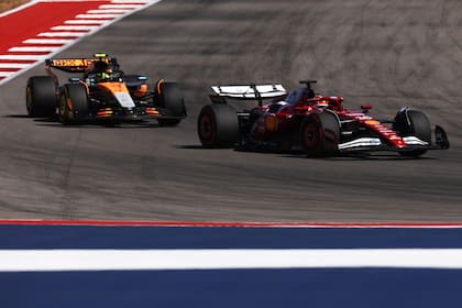 Norris, detrás de Leclerc en Austin
