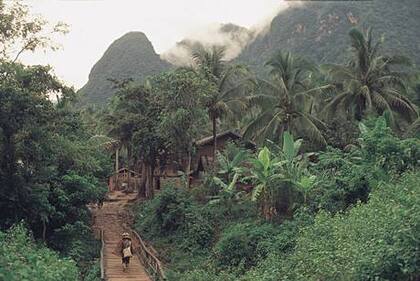 Norte de Laos: aldeanos de Mong Keaw.