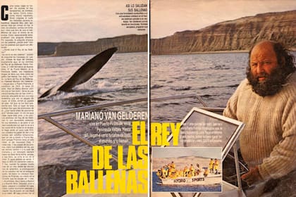 Nota de revista Gente en la década del '80