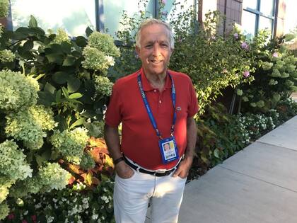 El italiano Sergio Palmieri, durante su encuentro con LA NACION en Nueva York, en el que reconoció haber sido el autor intelectual del sabotaje que sufrió Davin ante McEnroe en Roma '87