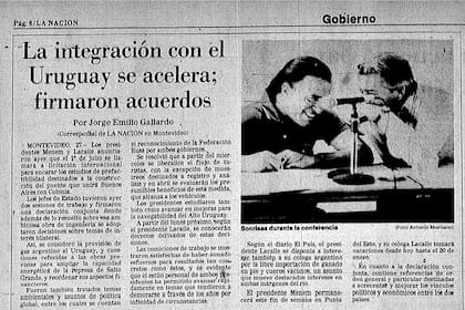 Nota publicada en LA NACION del 28 de diciembre de 1988