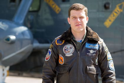 Nota Sea King. Capitán de Corbeta Gerardo Damián Condado. 39 años, oriundo de Mercedes, provincia de Corrientes. (foto: gentileza Fernando Acuña).