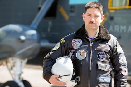 Nota Sea King. Teniente de Navío Agustín Ignacio Malchiodi. 32 años, oriundo de Córdoba, capital. (foto: gentileza Fernando Acuña).