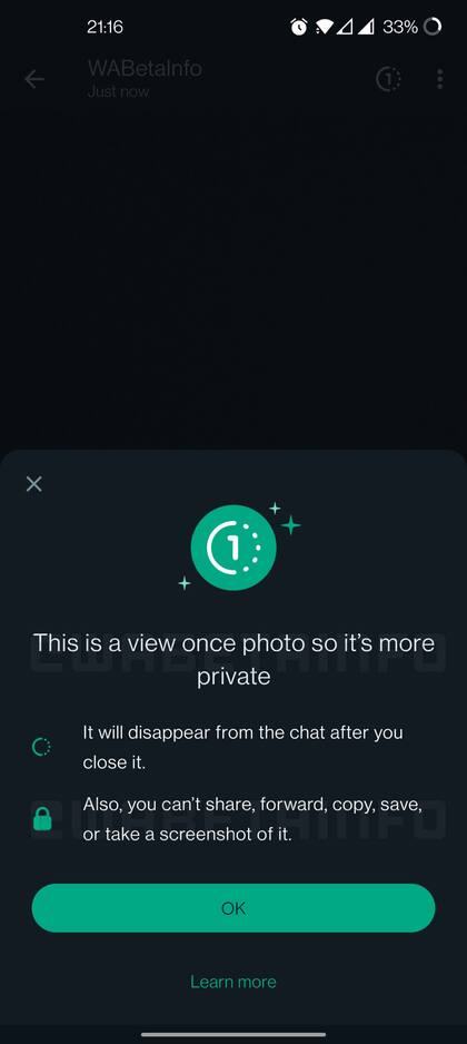 Notificación sobre la nueva actualización de Whatsapp