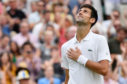 Novak Djokovic, último campeón sobre el césped de Wimbledon.