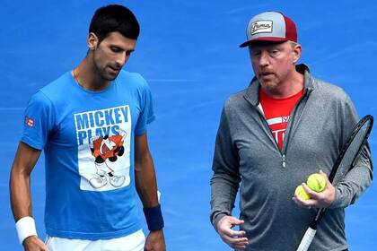 Novak Djokovic y Boris Becker ganaron seis Grand Slams juntos