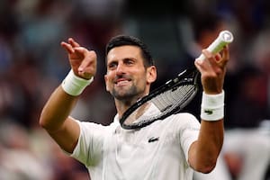 Show de Djokovic en Wimbledon: triunfo sencillo, el festejo del violinista y su enojo con el público