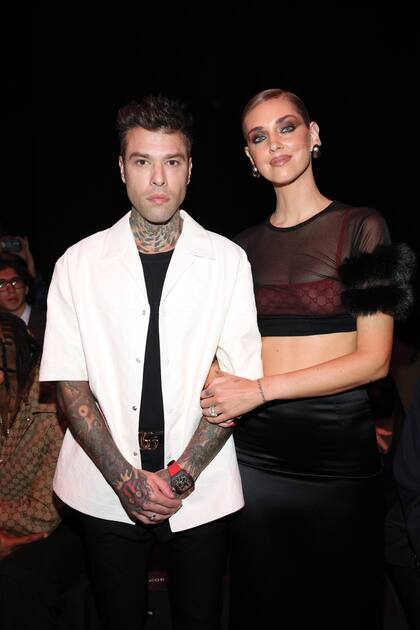 Noviembre de
2023, en el Milan
Fashion Week,
cuando todo
era amor entre Fedez y la influencer italiana.