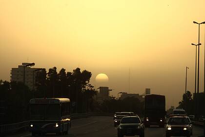 Nube de cenizas sobre la ciudad