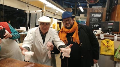 Nucho, con el chef Cristophe