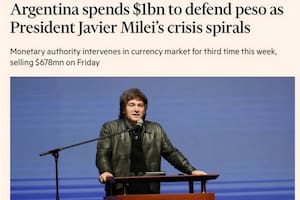 Nueva crítica del Financial Times al gobierno de Milei: habló de una política económica “insostenible”.