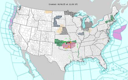 Nueva Inglaterra en alerta: cizalladura limitada pero humedad alimentará tormentas eléctricas vespertinas