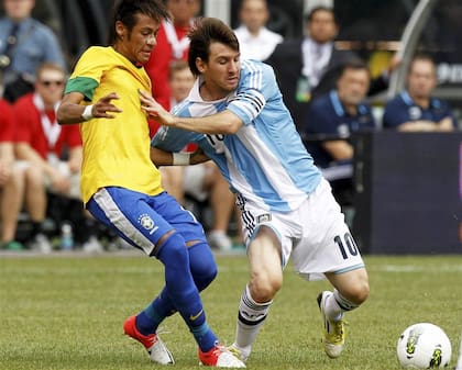 Un gran partido de Messi frente a Brasil, en Nueva Jersey, en 2012, que sufrieron el Scratch y Nemar