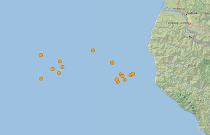 Nueva serie de terremotos frente a las costa de California
