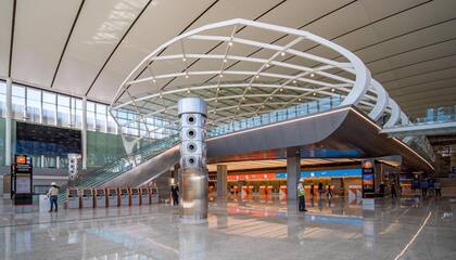 Nueva terminal de partidas del Aeropuerto Ezeiza. Obra civil, instalación termomecánica, albañilería, demolición y movimiento de suelos, relocacion gremios y comedor personal.