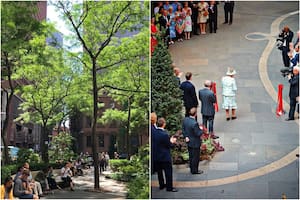 El rincón de Nueva York que une a la reina Isabel II y a las víctimas de las Torres Gemelas