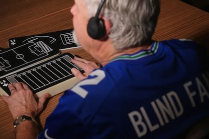Nuevo dispositivo para que aficionados de la NFL con ceguera disfruten los partidos (AP Foto/Lindsey Wasson)
