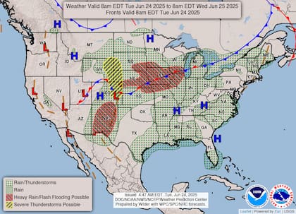 Nuevo México enfrenta un riesgo moderado (40%) de inundaciones repentinas por tormentas que descargarán más de 38 mm en horas, especialmente en áreas vulnerables con cicatrices de incendios en las montañas Sacramento