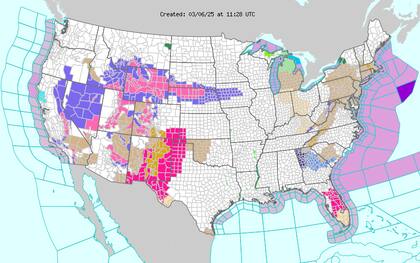 Nuevo México y Texas se encuentran en alerta por condiciones extremas propicias para la propagación de incendios