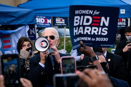 Nuevos aires. Joe Biden en un acto de campaña; se espera que revea el negacionismo ambiental de Trump