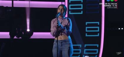 Nuria interpretó una canción de Dua Lipa en su audición para La Voz Argentina