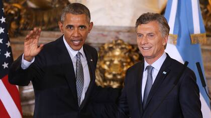 Obama junto a Macri en la Casa Rosada