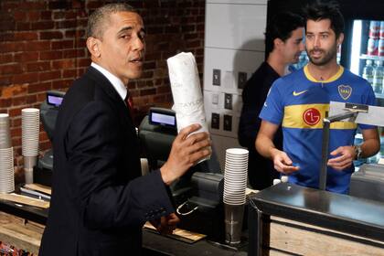 Obama y el hincha de Boca