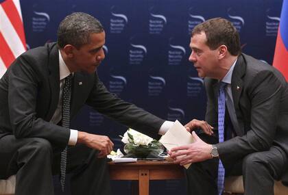 Obama y Medvedev