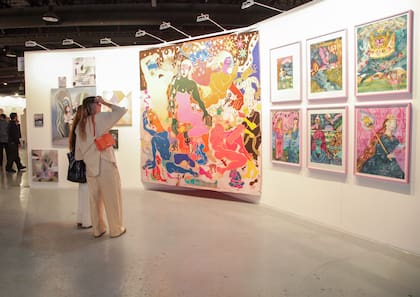 Obra de Amparo Viau en la galería Grasa