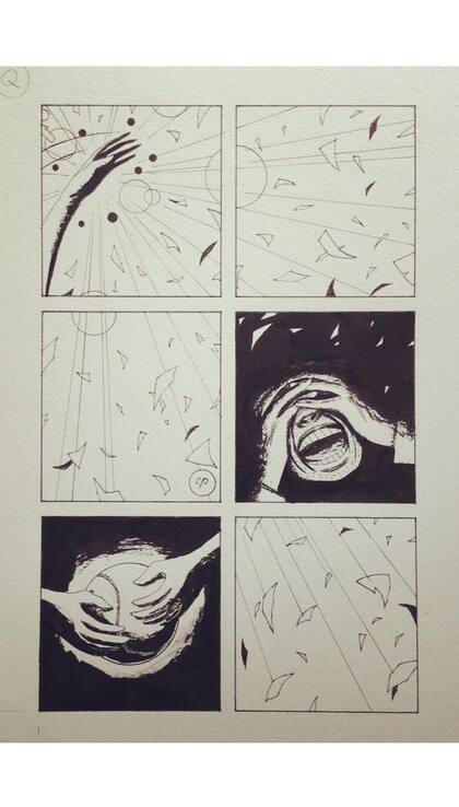 Obra de Chris Priestley en sus tiempos de ilustrador