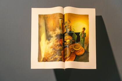 Obra de Elisa O´Farrell, del libro de artista "Cuando se caen las paredes"