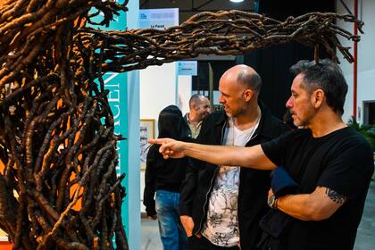 Obra de Marcelo Meza, exhibida en la Feria de Arte de Paraná, Entre Ríos