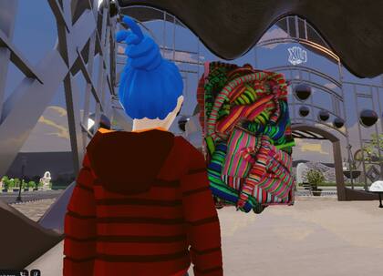 Obra de Marta Minujín en el museo de UXart en el metaverso