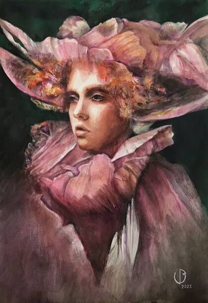 Obra de Viviana Barone que también representará al país en "el mundial de la acuarela"