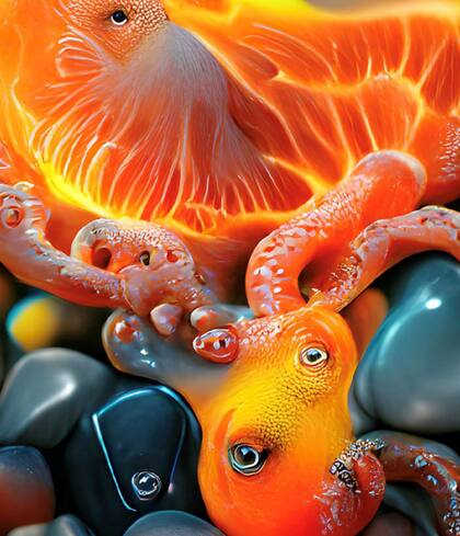 Obra digital del artista turco Memo Akten, de la serie Distributed Consciousness (2021), para la muestra presentada por Tezos en Art Basel