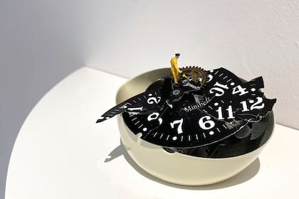 Obra exhibida en la muestra actual en Houston