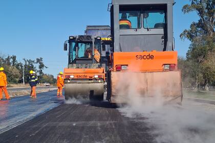 Obras correspondientes al camino del Buen Ayre, en el conurbano.