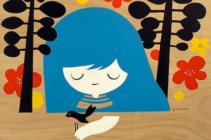 Secreto: acrílico sobre madera de Pumpum