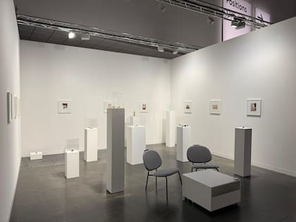 Obras de Jimena Croceri exhibidas en el stand en Art Basel de la galería Piedras, reconocida este año en ARCO y en arteba